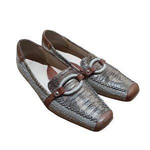 Almafi by Rangoni Women's Loafers Italian Brown Leather Size 7B